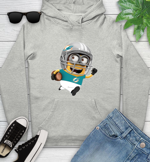 NFL Miami Dolphins Minions Disney Football Sports Youth Hoodie