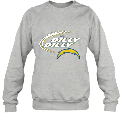 NFL Los Angeles Chargers Dilly Dilly Football Sports utRBX07yZlR sweatshirt 35 95 151514 front sport grey