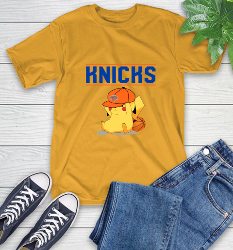 NBA Pikachu Basketball Sports New York Knicks T-Shirt 3