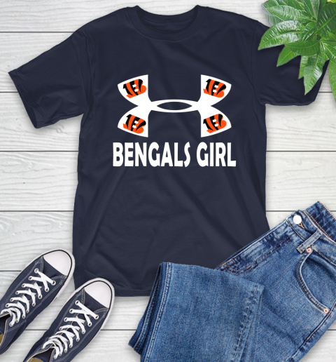 NFL Cincinnati Bengals Girl Under Armour Football Sports T-Shirt 3