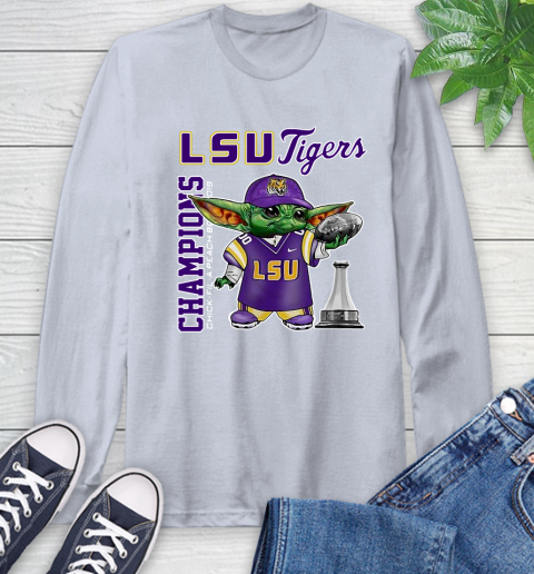 Baby Yoda LSU Tigers Champion Shirt 63