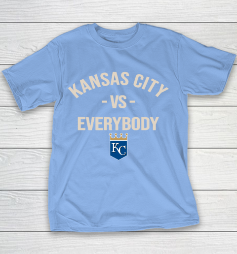 Kansas City Royals Vs Everybody Youth T-Shirt 8
