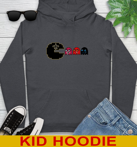 New Orleans Saints NFL Football Pac Man Champion Youth Hoodie 9
