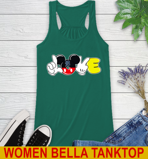 Detroit Tigers MLB Baseball Love Mickey Disney Sports Racerback Tank 7