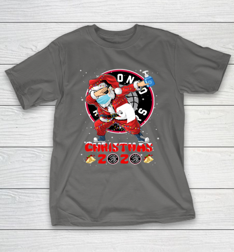 Toronto Raptors Funny Santa Claus Dabbing Christmas 2020 NBA T-Shirt 8