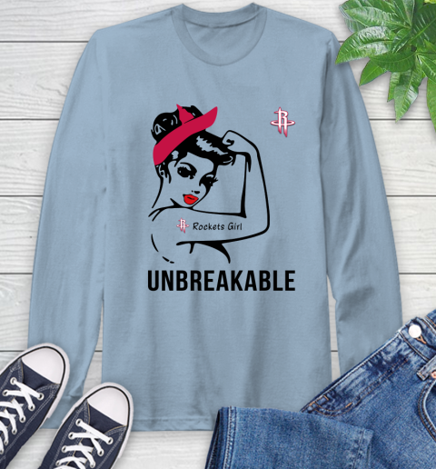 NBA Houston Rockets Girl Unbreakable Basketball Sports Long Sleeve T-Shirt 6