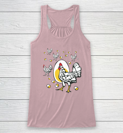 Roseanne Chicken Shirt  Funny Roseanne Rooster and Egg Racerback Tank 4