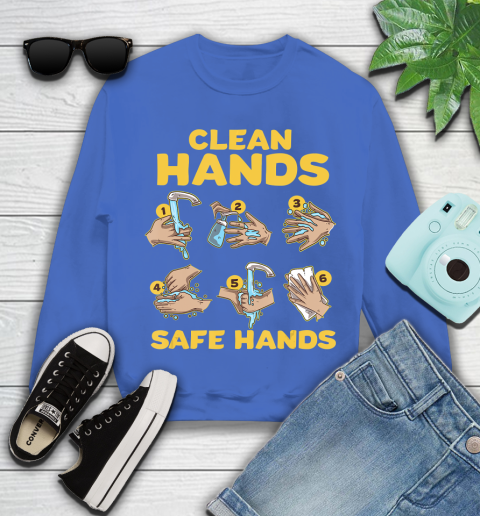 Nurse Shirt Washing Clean Hands Safe Hand Hygiene Wash Save T Shirt Youth Sweatshirt 5