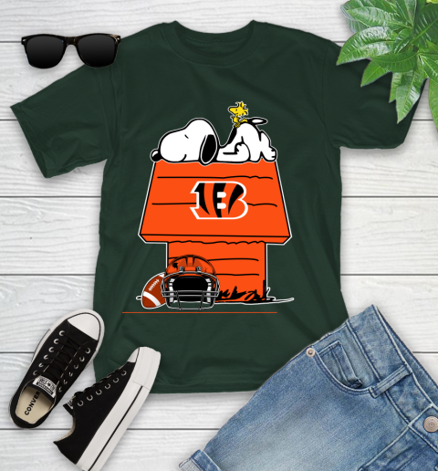 Cincinnati Bengals NFL Football Snoopy Woodstock The Peanuts Movie Youth T-Shirt 6 Cincinnati Bengals NFL Football Snoopy Woodstock The Peanuts Movie Youth T-Shirt - Image 6