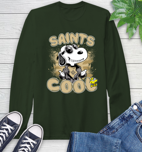 NFL Football New Orleans Saints Cool Snoopy Shirt Long Sleeve T-Shirt 6