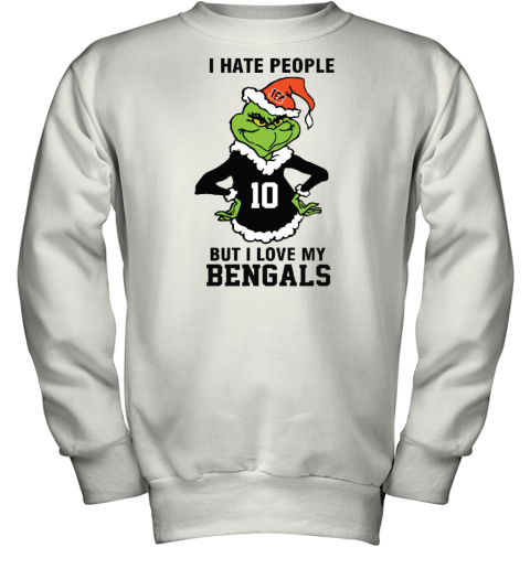 I Hate People But I Love My Bengals Cincinnati Bengals NFL Teams Youth Sweatshirt
