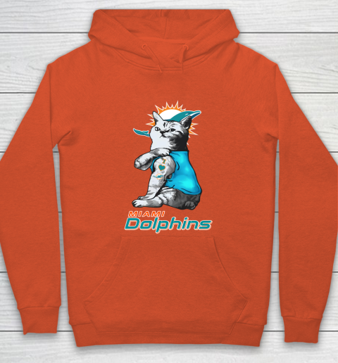 NFL Football My Cat Loves Miami Dolphins Hoodie 3