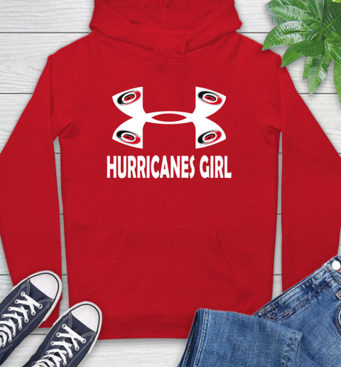 NHL Carolina Hurricanes Girl Under Armour Hockey Sports Hoodie 10