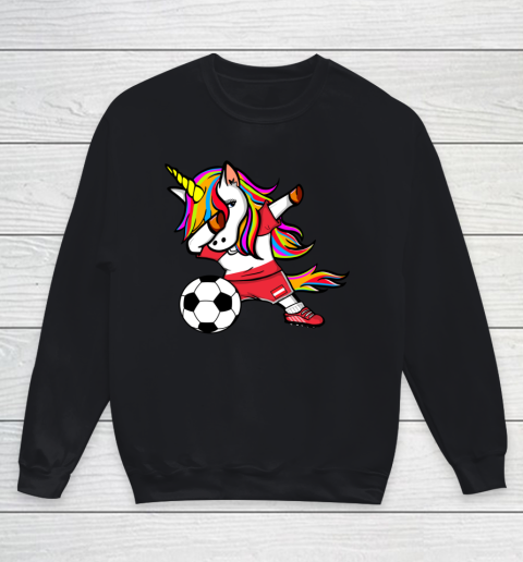 Dabbing Unicorn Austria Football Austrian Flag Soccer Youth Sweatshirt