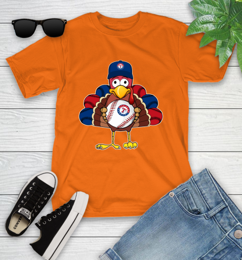 Texas Rangers Turkey thanksgiving Youth T-Shirt 7