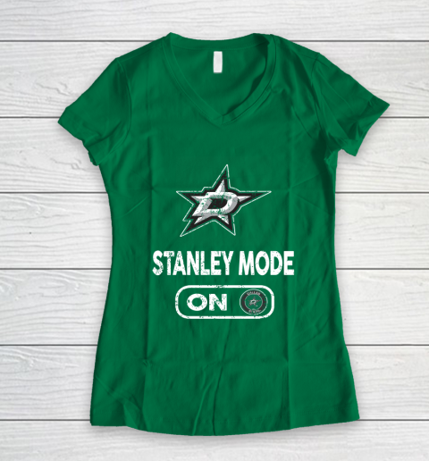 Dallas Stars Stanley Mode On Women's V-Neck T-Shirt 3