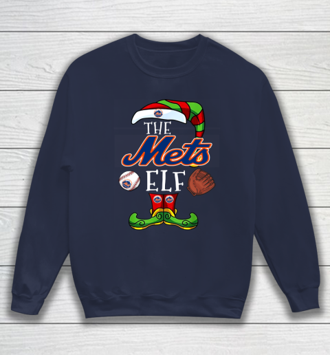 New York Mets Christmas ELF Funny MLB Sweatshirt 2