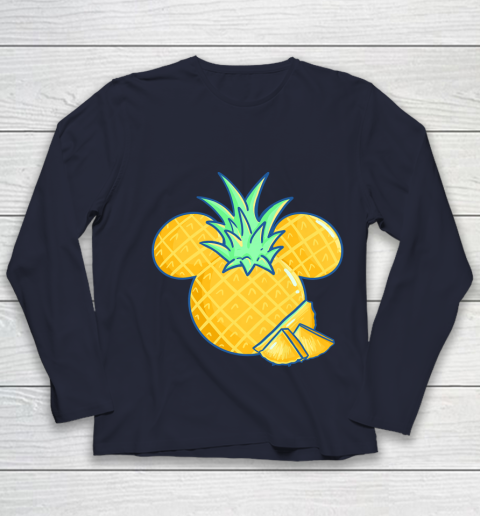 Disney Mickey Friends Mickey Pineapple Logo Youth Long Sleeve 2