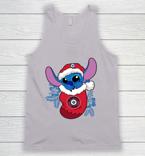 Winnipeg Jets Christmas Stitch In The Sock Funny Disney NHL Tank Top 4