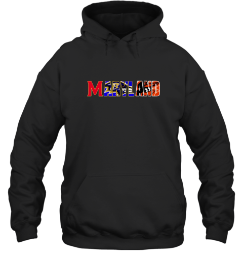 Maryland Baltimore Ravens Baltimore Orioles T Shirt Hooded