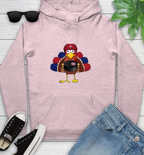 Montreal Canadiens Turkey Thanksgiving Day Youth Hoodie 10