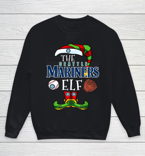 Seattle Mariners Christmas ELF Funny MLB Youth Sweatshirt