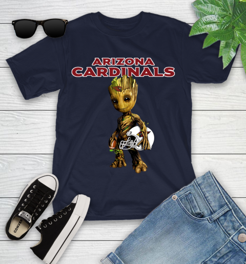 Arizona Cardinals NFL Football Groot Marvel Guardians Of The Galaxy Youth T-Shirt 3