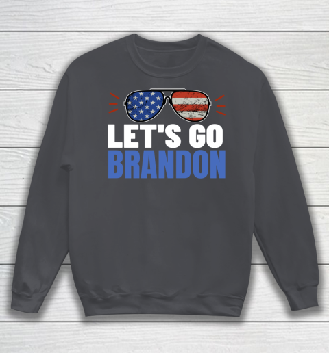 Let's Go Brandon Flag Sunglasses Sweatshirt 3