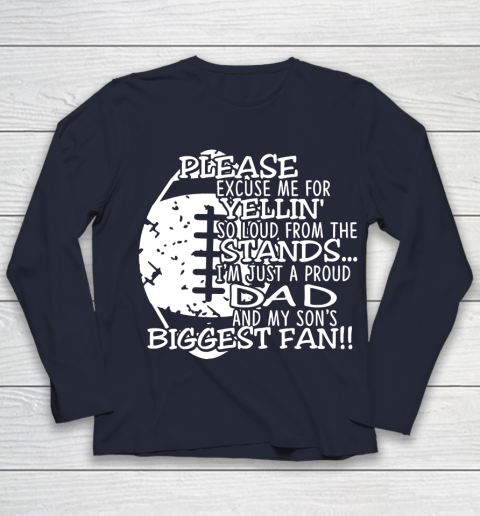 Father's Day Funny Gift Ideas Apparel Football Dad Sons Biggest