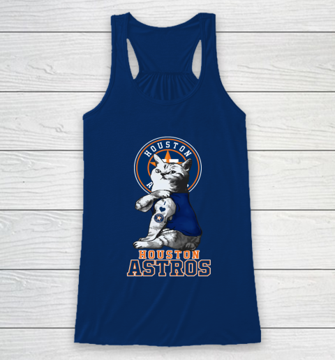 MLB Baseball My Cat Loves Houston Astros Racerback Tank 6