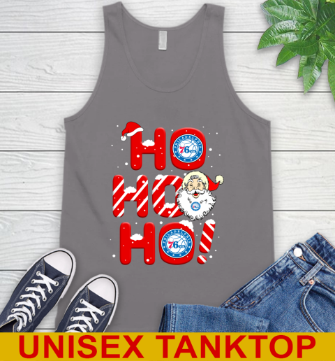Philadelphia 76ers NBA Basketball Ho Ho Ho Santa Claus Merry Christmas Shirt Tank Top 6