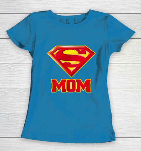Super Mom Superman Logo Women s T Shirt Tee For Sports