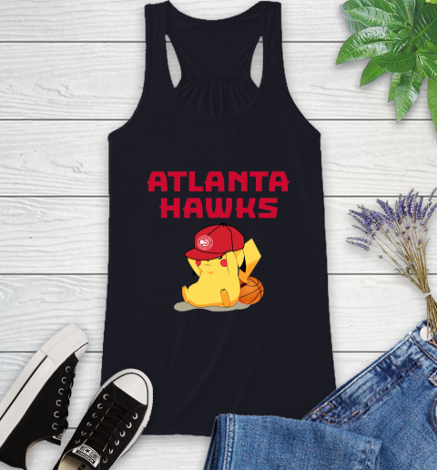 NBA Pikachu Basketball Sports Atlanta Hawks Racerback Tank 10