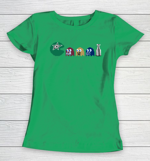 Dallas Stars x Pacman Create History For Stanley Cup Women's T-Shirt 6