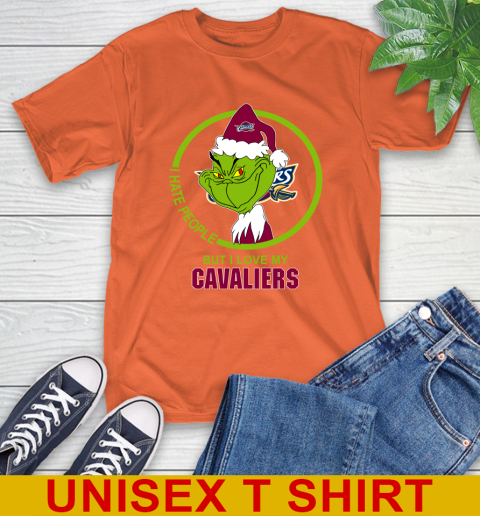 Cleveland Cavaliers NBA Christmas Grinch I Hate People But I Love My Favorite Basketball Team T-Shirt 5