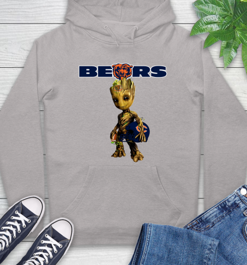 Chicago Bears NFL Football Groot Marvel Guardians Of The Galaxy Hoodie 12