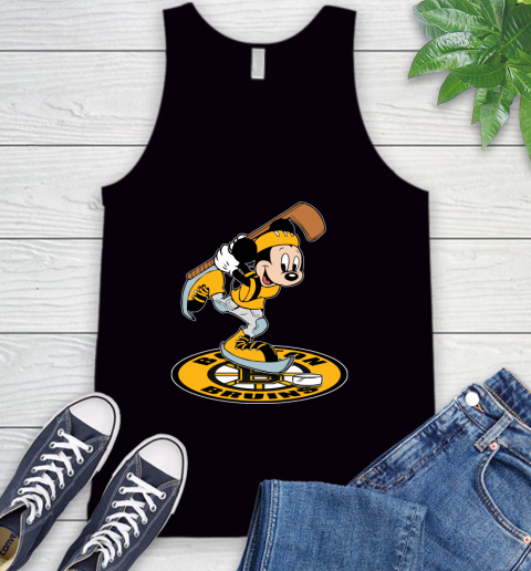 NHL Hockey Boston Bruins Cheerful Mickey Disney Shirt Tank Top