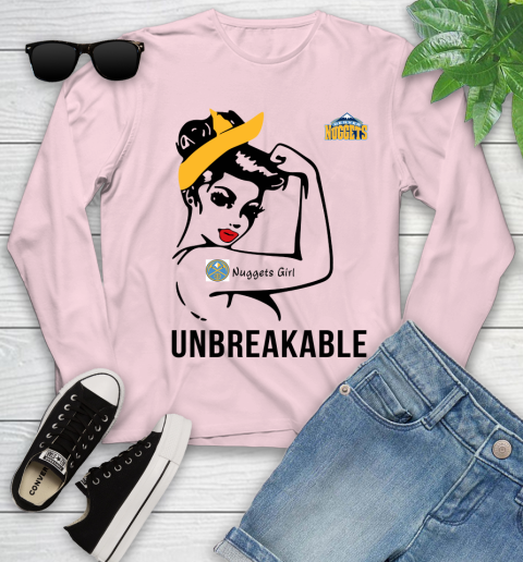 NBA Denver Nuggets Girl Unbreakable Basketball Sports Youth Long Sleeve 7