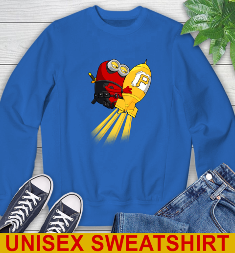 MLB Baseball Pittsburgh Pirates Deadpool Minion Marvel Shirt Sweatshirt 11