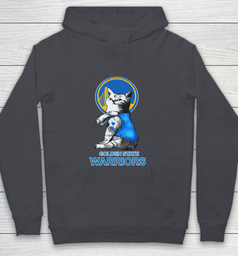 NBA Basketball My Cat Loves Golden State Warriors Youth Hoodie 5