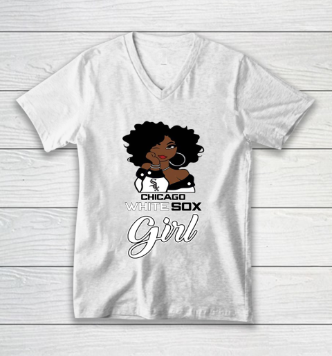 Chicago White Sox Girl MLB V-Neck T-Shirt 2