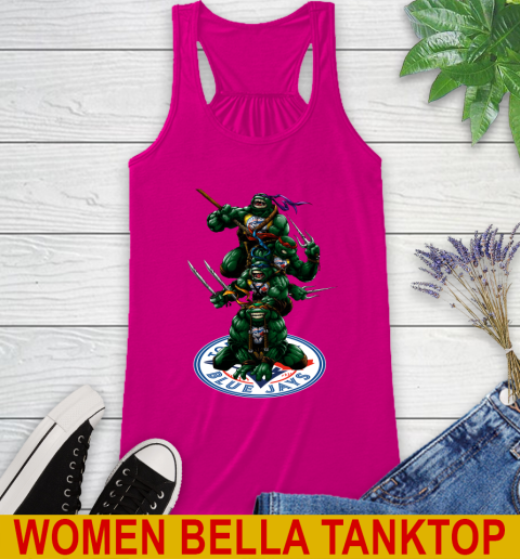 MLB Baseball Toronto Blue Jays Teenage Mutant Ninja Turtles Shirt Racerback Tank 8