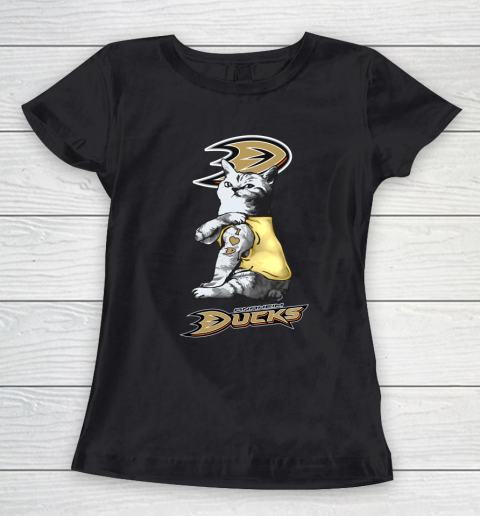 NHL My Cat Loves Anaheim Ducks Hockey Women's T-Shirt
