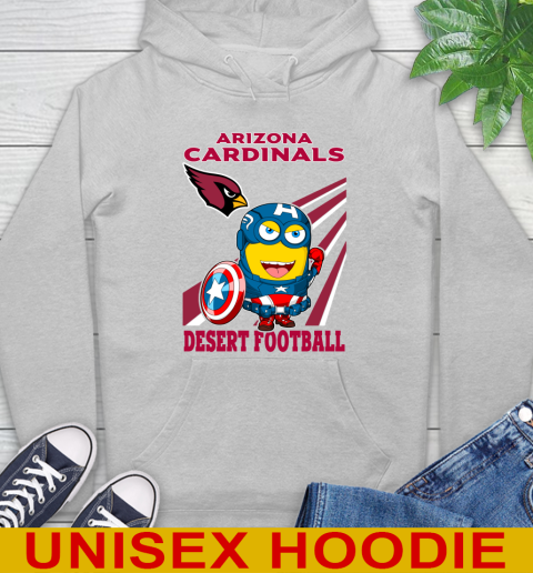 NFL Football Arizona Cardinals Captain America Marvel Avengers Minion Shirt Hoodie 6