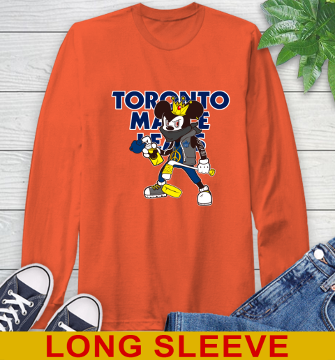 Toronto Maple Leafs NHL Hockey Mickey Peace Sign Sports Long Sleeve T-Shirt 5
