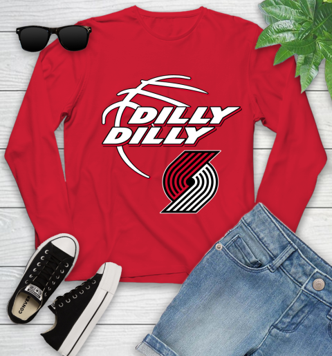 NBA Portland Trail Blazers Dilly Dilly Basketball Sports Youth Long Sleeve 11