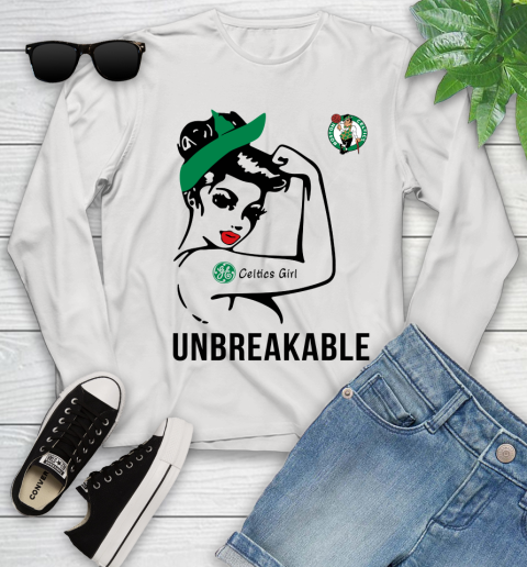 NBA Boston Celtics Girl Unbreakable Basketball Sports Youth Long Sleeve