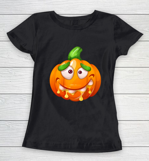 Crazy Funny Pumpkin Monster for Halloween Women's T-Shirt