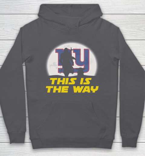New York Giants NFL Football Star Wars Yoda And Mandalorian This Is The Way Hoodie 4