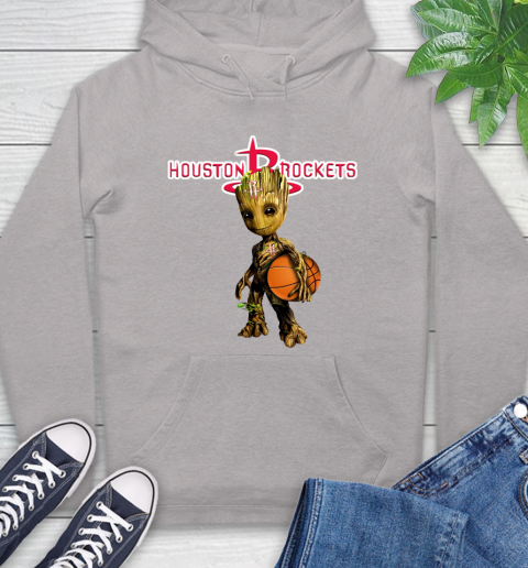 Houston Rockets NBA Basketball Groot Marvel Guardians Of The Galaxy Hoodie 12